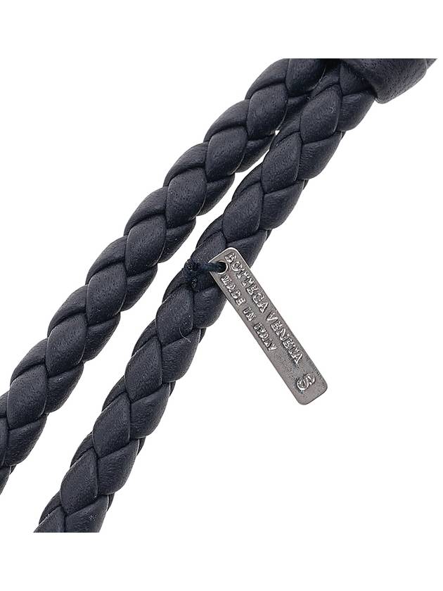 Intrecciato Double Weaving Bracelet Navy - BOTTEGA VENETA - BALAAN 7