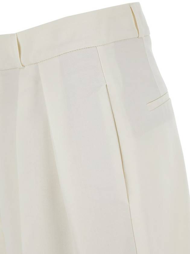 White Tailored Shorts In Wool Woman - ROHE - BALAAN 3