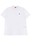 Slim Fit Organic Cotton Polo Shirt White - DIESEL - BALAAN 2