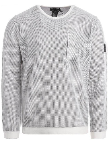 Men's Shadow Project Crewneck Lambswool Knit Top Grey - STONE ISLAND - BALAAN 1