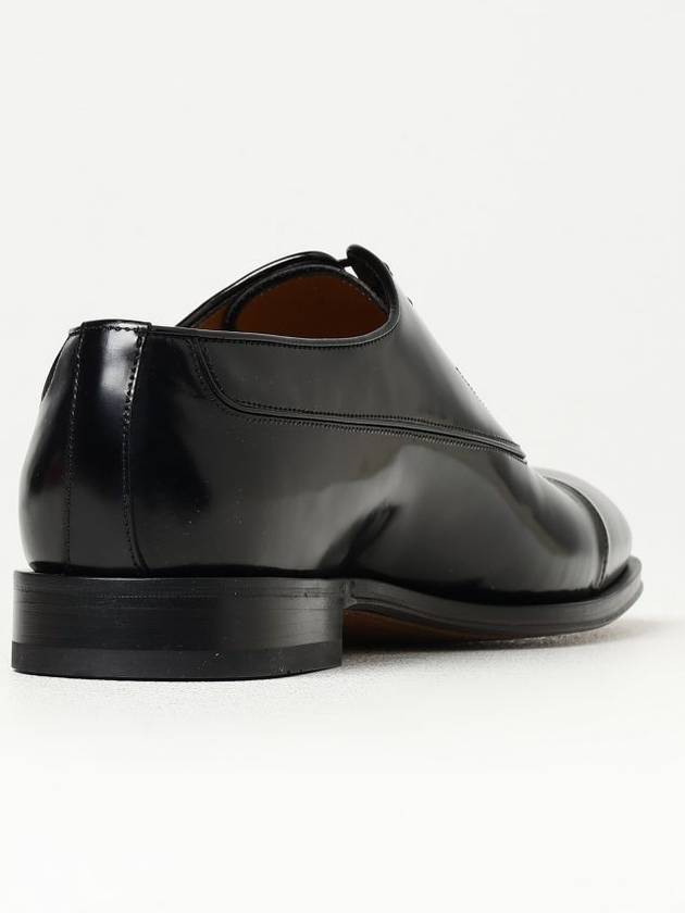 Men's Toe Cap Leather Oxford Black - SALVATORE FERRAGAMO - BALAAN 4