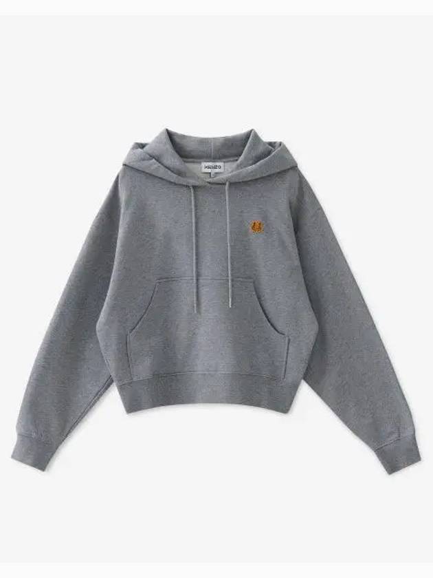 Refurbished Tiger Crest Boxy Hood Dove Gray FB52SW7774ML95 - KENZO - BALAAN 1