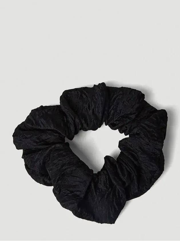 Jacquard Loganza Scrunchy Black - GANNI - BALAAN 3