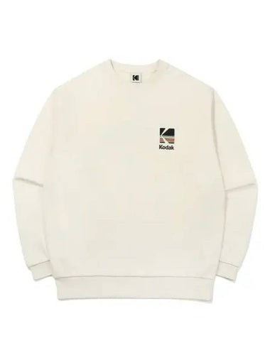 KODAK Rainbow Semi Overfit Sweatshirt IVORY - KODO - BALAAN 1