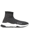 Speed ​​Mid Lurex High Top Sneakers Black - BALENCIAGA - BALAAN 3