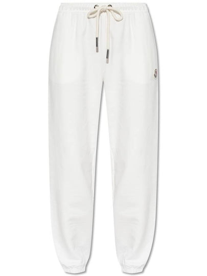 Logo Patch Track Pants White - MONCLER - BALAAN 2