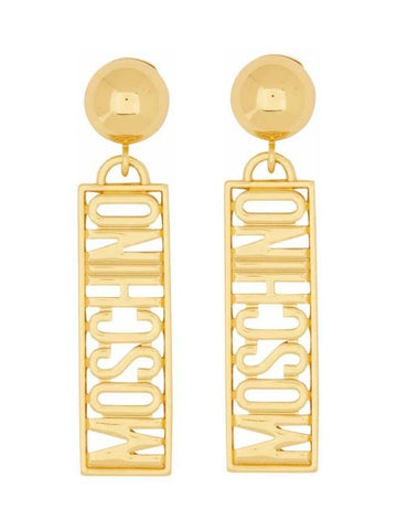 LOGO EARRINGS - MOSCHINO - BALAAN 1