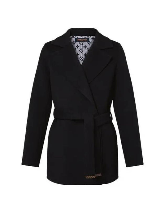 Signature Short Wrap Single Coat Black - LOUIS VUITTON - BALAAN 1