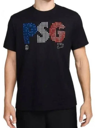 PSG Light Short Sleeve T-Shirt Black - NIKE - BALAAN 1