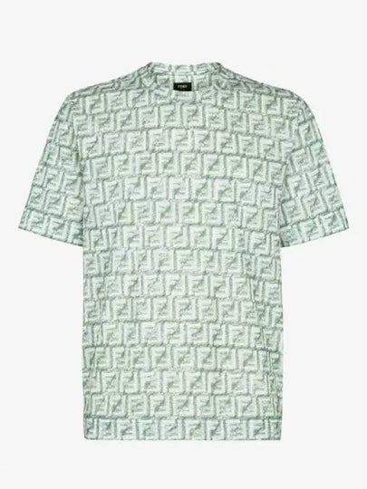 FF Cotton Short Sleeve T-Shirt Green - FENDI - BALAAN 2