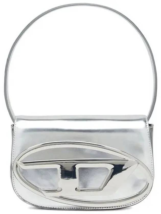 1DR Mirrored Leather Shoulder Bag Silver - DIESEL - BALAAN 2