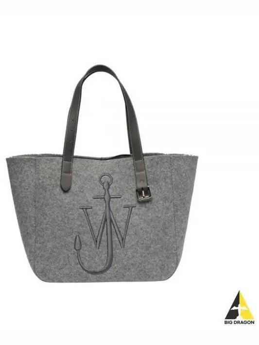 Logo Embroidered Tote Bag Grey - JW ANDERSON - BALAAN 2