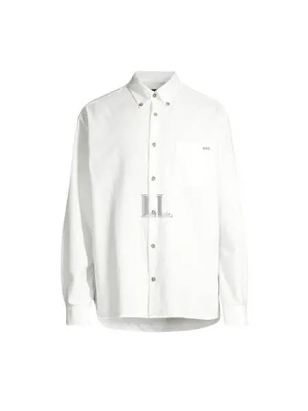 Mateo Logo Long Sleeve Shirt White - A.P.C. - BALAAN 2