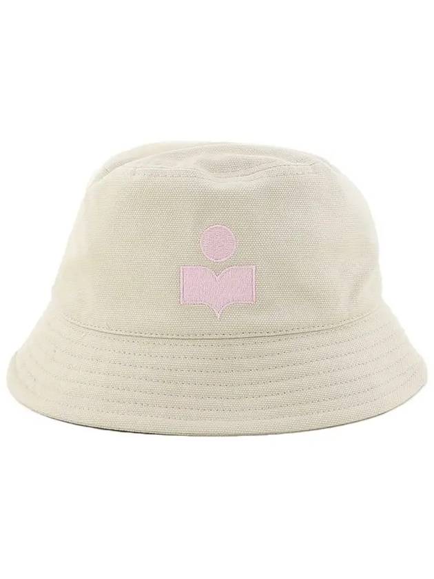 Haley Embroidered Logo Bucket Hat Ecru - ISABEL MARANT - BALAAN 3