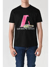 Racing Print Short Sleeve T-Shirt Black - EMPORIO ARMANI - BALAAN 3