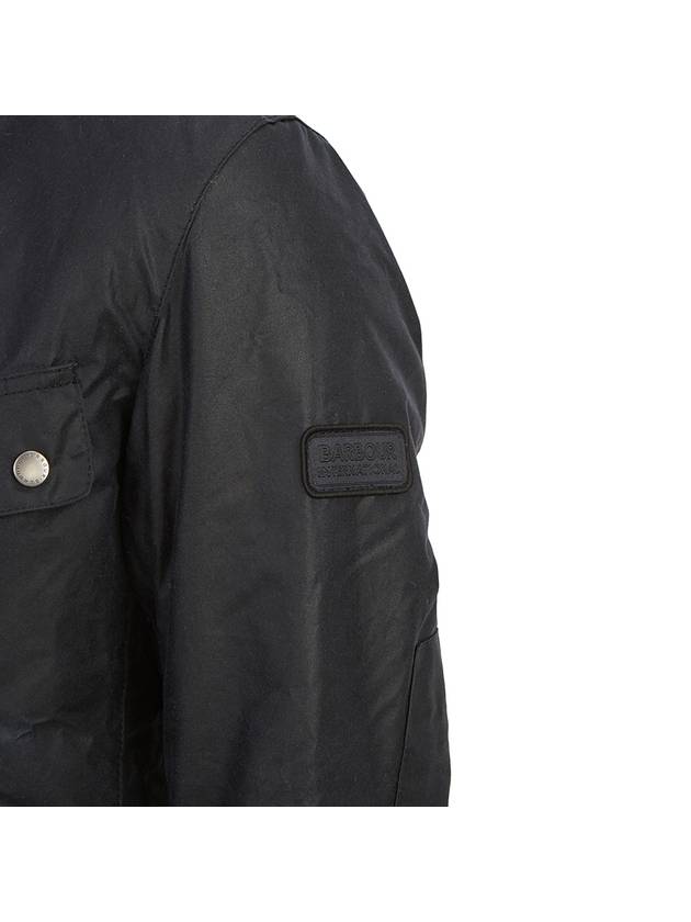 Duke Wax Button Jacket Navy - BARBOUR - BALAAN 10