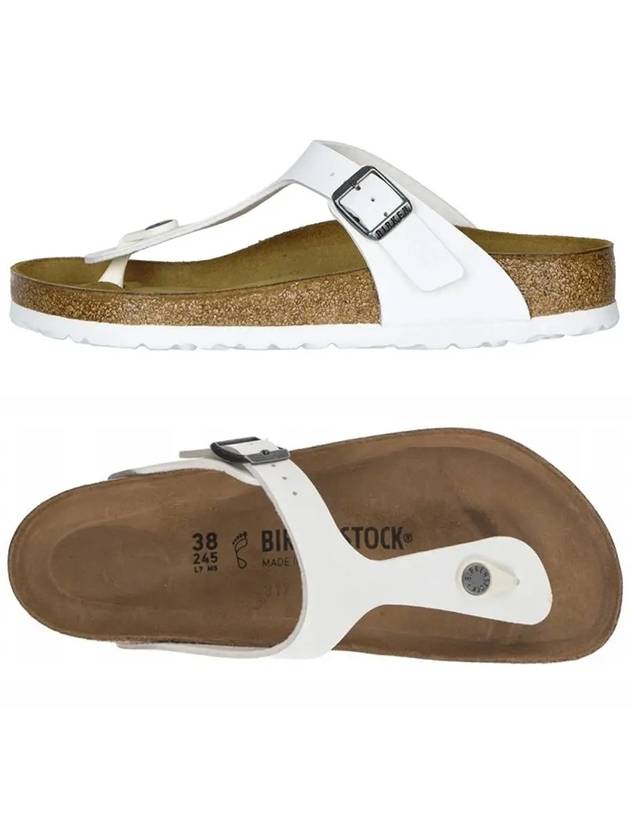 24SS Jije GIZEH Regular Fit Sandals White 0745531 WHITE - BIRKENSTOCK - BALAAN 1