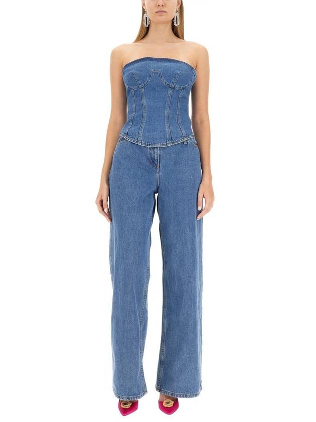 Magda Butrym Ultra Low Waist Wide Leg Jeans - MAGDA BUTRYM - BALAAN 2