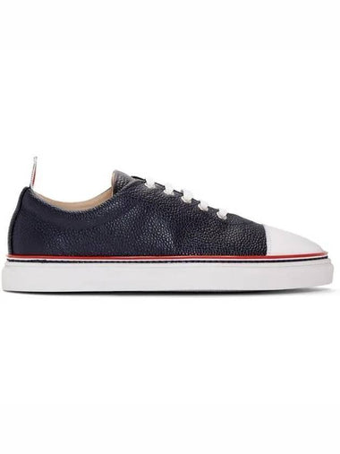 Toe Cap Trainer Low Top Sneakers Navy - THOM BROWNE - BALAAN 1