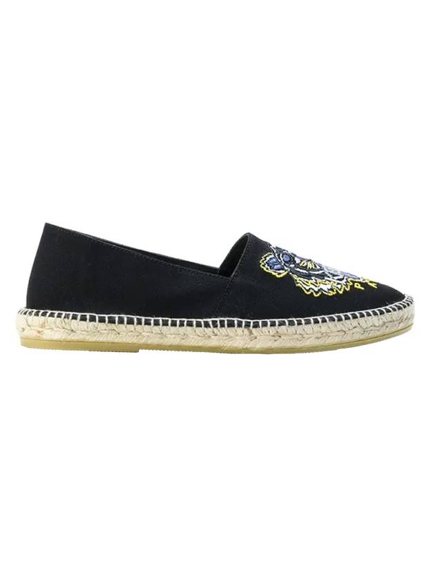 Embroid Tiger Espadrilles Black - KENZO - BALAAN.