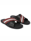 JABIL logo striped slippers black - BALLY - BALAAN 2