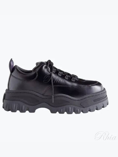 Angel Leather Black Sneakers Shoes - EYTYS - BALAAN 1