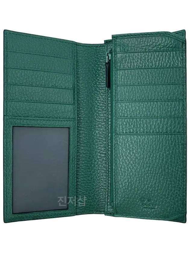 GG Interlocking Long Wallet Green Black - GUCCI - BALAAN 3