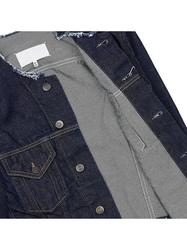 collarless denim jacket navy - MAISON MARGIELA - BALAAN 11