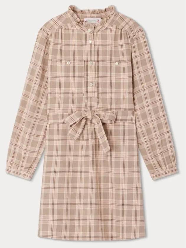 Bonpoint Tiffany check pattern dress W04GDRW00029 424 Italian Kids - ETC - BALAAN 1