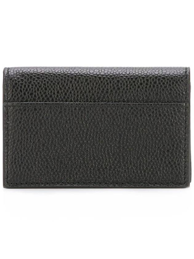 Logo Stamp Card Hoder Black - THOM BROWNE - BALAAN 3