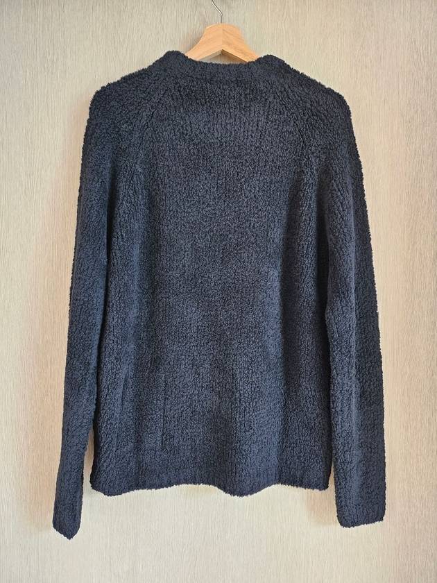 Crewneck Regular Fit Knit Top Black - TEN C - BALAAN 3