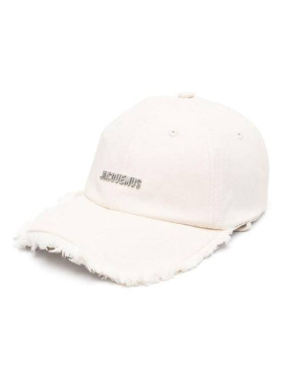 La Casquette Artichaut Fringe Metal Logo Ball Cap Off White - JACQUEMUS - BALAAN 2