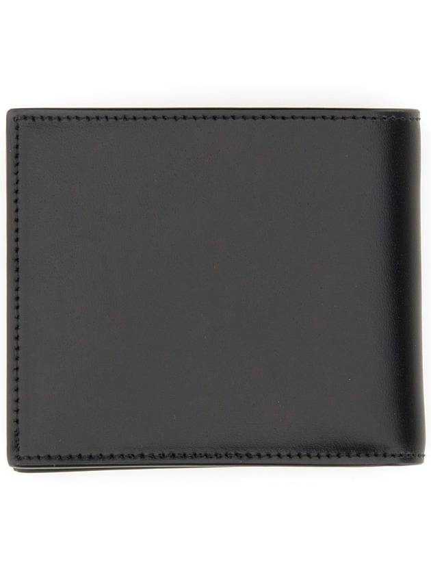 Tiny Cassandre East West Wallet in Matte Leather Black - SAINT LAURENT - BALAAN 3