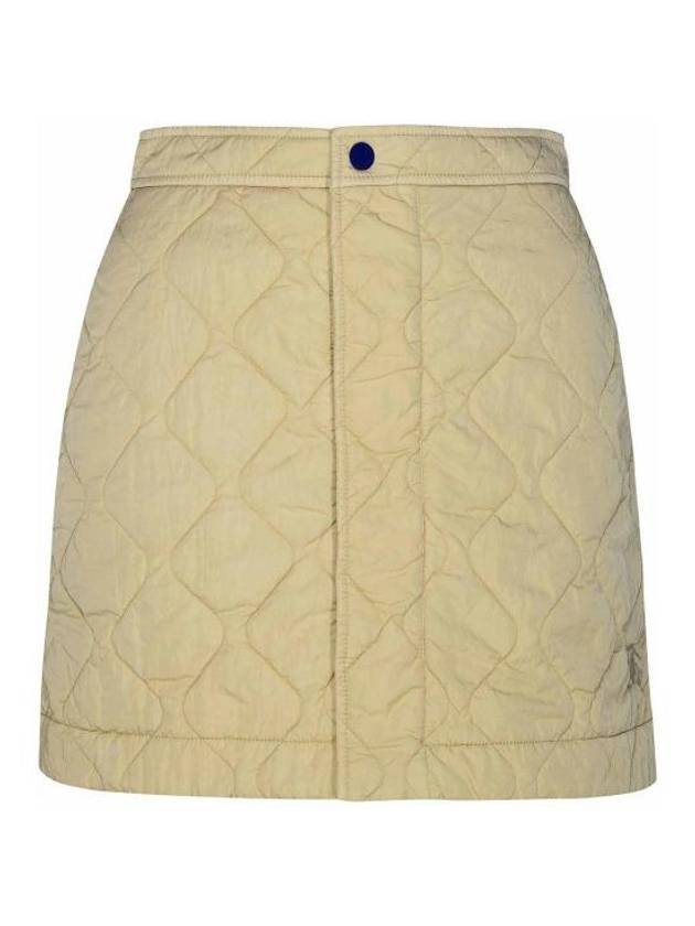 Quilted Nylon A-Line Skirt Beige - BURBERRY - BALAAN 2