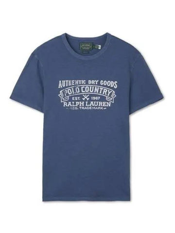 Custom slim fit polo country t shirt navy - POLO RALPH LAUREN - BALAAN 1