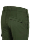 Wappen Patch Cotton Straight Pants Military Green - STONE ISLAND - BALAAN 8
