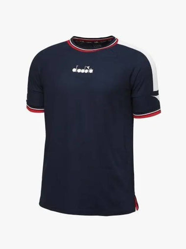 Diadora Icon SS Short Sleeve T Shirt NAVY - DIADORA - BALAAN 1