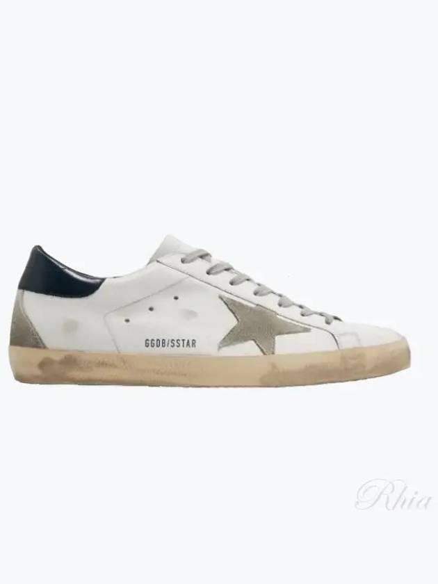 Men's Navy Tab Superstar Low Top Sneakers White - GOLDEN GOOSE - BALAAN 2