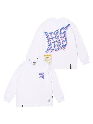 Magic Oversized Long Sleeve T-Shirt White - STIGMA - BALAAN 1