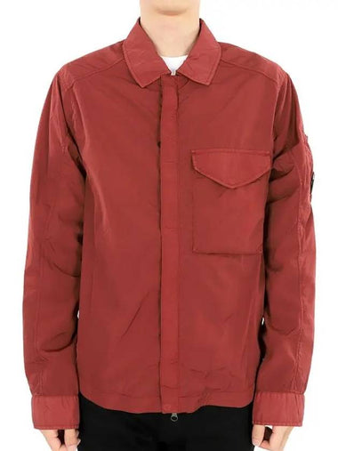 Chrome-R Zip-Up Over Long Sleeve Shirt Red - CP COMPANY - BALAAN 1