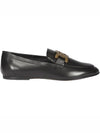 Kate Metal Logo Leather Loafers Black - TOD'S - BALAAN 2