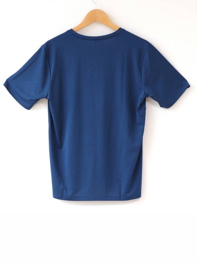 Functional V-Neck Short Sleeve Tee Blue - SUPENER - BALAAN 3