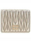 Matelasse Leather Half Wallet Gold - MIU MIU - BALAAN 2