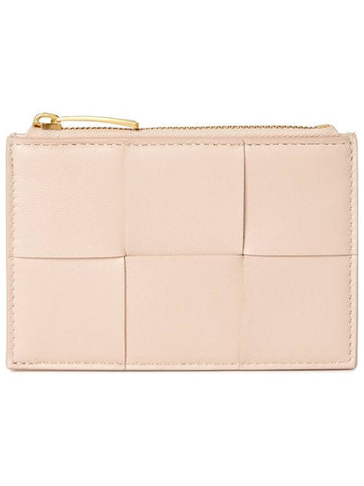 Intrecciato Cassette Zipper Card Wallet Pink - BOTTEGA VENETA - BALAAN 2