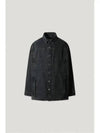 KOSSESPE Denim Overshirt Jacket DARK GRAY - IRO - BALAAN 1