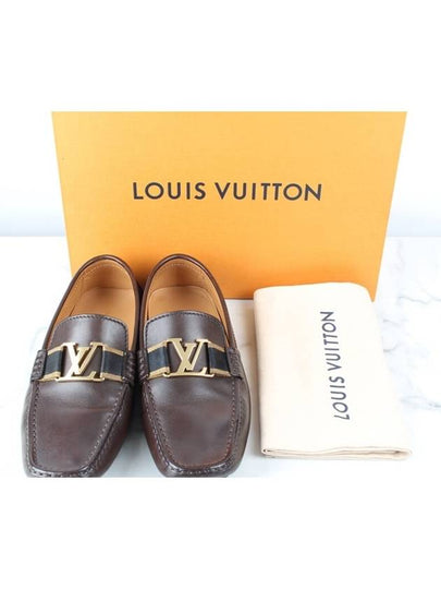 LV Gold Initial Loafer Brown 7 5 265 - LOUIS VUITTON - BALAAN 2