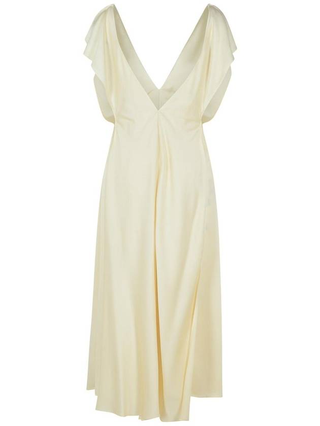 Jil Sander Ivory Viscose Blend Dress - JIL SANDER - BALAAN 3