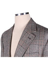 MN4417BND Virgin wool check blazer - BRUNELLO CUCINELLI - BALAAN 3