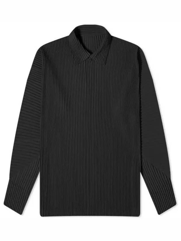 Homme Pliss 24 Mc January Long Sleeve Pique T ShirtHP46JM102 15 Pleated Polo Shirt 1221208 - ISSEY MIYAKE - BALAAN 1