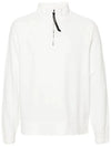 Light Fleece Sweatshirt White - CP COMPANY - BALAAN 3